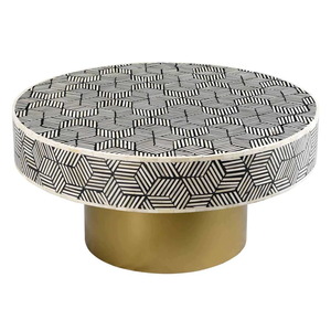 Table basse en os incrusté de haute qualité, élégante pièce maîtresse pour la décoration du salon, table basse en os incrusté artisanale - Product Image 5