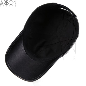 Créez Votre Propre Nouvelle Collection : Casquettes en Cuir Noir Entièrement Personnalisables, Meilleur Fournisseur, Nouvelle Tendance, Prix de Gros, Haute Qualité - Product Image 2