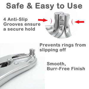 Kit Completo de Anillado para Cabras, Alicates Expansores de Alta Resistencia para Castración de Ganado, Anillo Castrador para Cabras, Corderos, Terneros, Ovejas y Lechones - Product Image 6