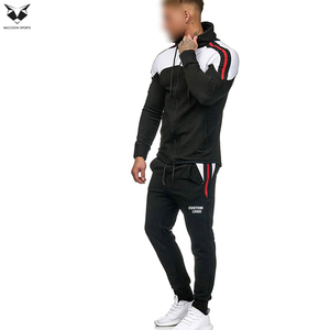 Conjunto Deportivo para Hombre de Alta Calidad, Diseño Moderno de Dos Tonos, Sudadera con Capucha y Pantalones Ajustados, Personalizable con Logotipo OEM/ODM - Product Image 3