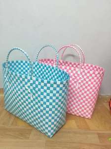 Bolsa de Plástico Hecha a Mano en Vietnam, Bolsa de Compras Reutilizable Única, Venta al Por Mayor para Exportación - Product Image 1