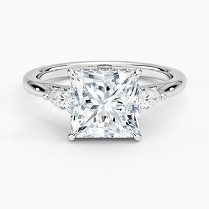 BOJ <b>Ring</b> 079 Princess Cut 925 <b>Silver</b> Halo Prong Stone <b>Solitaire</b> Diamond <b>Ring</b> 2ct D Color VVS1 Moissanite GRA Certified Low Price - Product Image 1