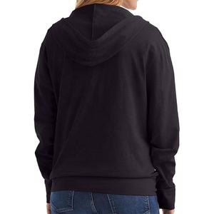 <b>Women</b> <b>Zipper</b> <b>Hoodies</b> Custom casual streetwear Drop Shoulder figures breathable Eco friendly <b>hoodies</b> Knitted - Product Image 6
