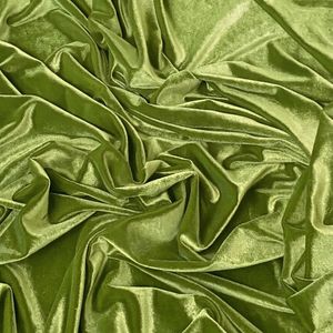 Cloth Zones Rama Green 100% Polyester Velvet Fabric 130 GSM 43/44 Inch Woven Solid Plain Dyed Soft Comfortable Wedding Girls - Product Image 4
