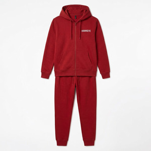 Hawk Eye Sports - Survêtement de sport pour homme personnalisé, en molleton épais, coupe slim, pantalon de survêtement, motif léopard, logo personnalisé, antibactérien - Product Image 6