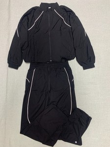 Survêtement unisexe noir de qualité supérieure, coupe classique, manches longues, fermeture éclair, couleur unie, polyester, coupe-vent, idéal pour l'automne - Product Image 6