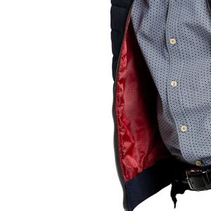 Chaqueta sin mangas de poliéster con cuello alto y cremallera de alta calidad para hombre, con logotipo personalizable, servicios OEM al por mayor - Product Image 5