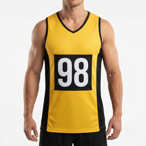 Men's Netball Jersey Premium 100% Polyester Men Spots Netball Jerseys OEM Men Netball Jersey Sports Wear - Product Image 1