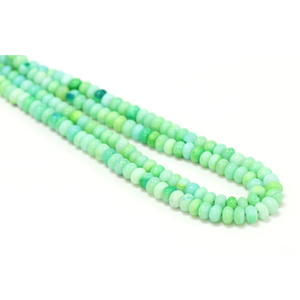 Hermosas cuentas de ópalo verde Kelly, lisas, en forma de rondel, de 8-10 mm, cuentas de ópalo verde Kelly, lisas, para joyería y artesanía. - Product Image 3