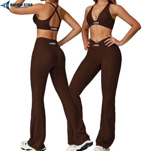 Women Yoga Set Seamless Gym Wear High Waist Leggings Sports Bra Fitness Workout Clothes Set - Product Image 3