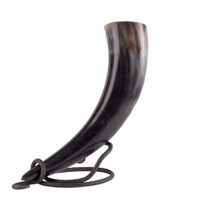 Corne à boire viking sculptée, nouveau design, la plus vendue, avec logo, authentique, sans fuites, de qualité alimentaire, pour bière. - Product Image 5