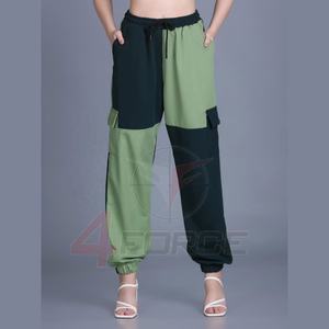 Wholesale 330gsm Custom Logo Sweatpants <b>Women</b> Green Cotton <b>Fleece</b> Jogger Pant Lace 3D Emboss Logo Puff Print Baggy Loose Winter - Product Image 1