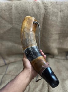 Corneta de Cuerno de Búfalo de Alta Calidad, Instrumento de Señalización Tradicional para Exteriores, Hecha a Mano, Superficie Pulida, Larga Duración - Product Image 2