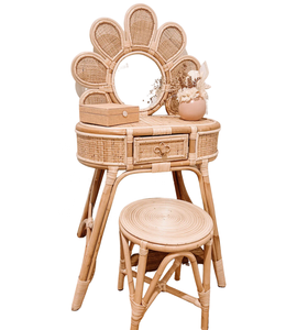 Rustic Rattan <b>Kids</b> <b>Chair</b> Woven Rattan Flower <b>Chair</b> Customized Boho <b>Kids</b> Rattan <b>Chair</b> Design and Handmade in HNH Craft Factory - Product Image 5