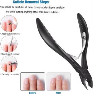 Coupe-ongles professionnel en acier inoxydable, lame plate droite, pointe acérée, pour usage adulte, style simple - Product Image 4