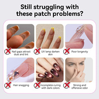 BORN PRETTY 7ml Colle à ongles sans toxines, formule douce, séchage rapide en 5 secondes, application au pinceau, vente en gros pour faux ongles