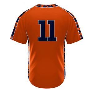 Maillot de baseball unisexe de haute qualité, prix de gros, personnalisable, 100% polyester, antibactérien, col en V, poches courtes - Product Image 2