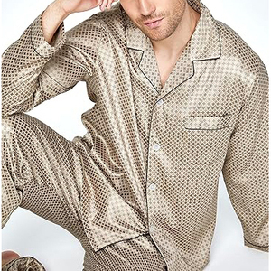 Ultimate Comfort <b>Men</b> Night Suit Short Sleeve Scoop Neck Shorts <b>Set</b> Drawstring Soft Breathable Lightweight Summer <b>Pajamas</b> Home - Product Image 5