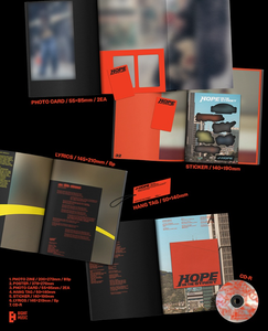 บีทีเอส เจโฮป HOPE ON THE STREET VOL.1 เวอร์ชั่นเคป๊อป ซีดี พลาสติกและกระดาษ ภาษาเกาหลี ทุกวัย - Product Image 3