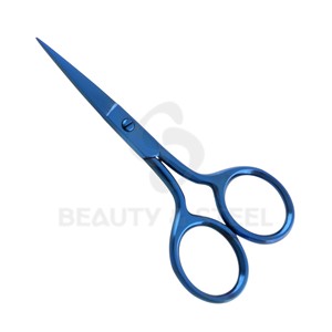 Ciseaux à cuticules professionnels en or rose avec des pointes courbées et affûtées et un corps en acier inoxydable pour une manucure de précision - Product Image 3