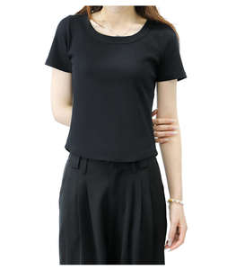 Camiseta Corta para Mujer, 180 g/m², Cuello Redondo, Corte Ajustado, Logotipo Personalizado, Impresión Serigrafiada, Ropa Urbana, Top de Punto para Mujer - Product Image 5