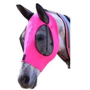 Masque anti-moustiques et anti-insectes pour chevaux, avec protection des oreilles et du visage, maille standard internationale, très vendu - Product Image 1