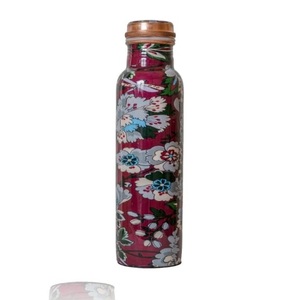 Bouteilles d'eau populaires avec finition émaillée, best-sellers, en stock, fournisseur et fabricant de bouteilles en cuivre en Inde - Product Image 6