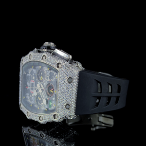 Reloj de Lujo Hecho a Mano, Edición Limitada, Joyería de Belleza Artística, Unisex, Clásico, Hip Hop, Mecánico Automático, ETA, Acero Inoxidable, 44MM - Product Image 2