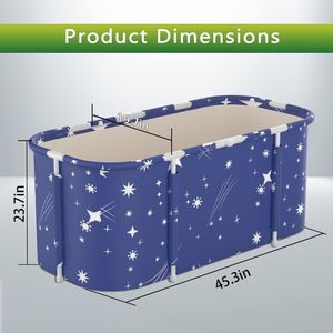 Vasca da bagno termostatica portatile pieghevole efficace manutenzione della temperatura separata bagno famiglia SPA bagno bagno bagno bagno bagno verticale ammollo vasca da bagno - Product Image 2