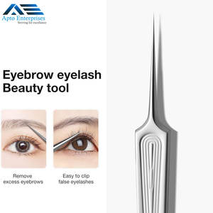 Pince à épiler à poils incarnés aiguille nez pointes pointues pince à épiler pour sourcils éclats élimination des points noirs extracteur de pince d'acné - Product Image 3