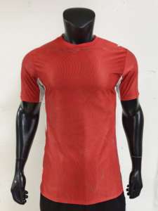 T-shirt de sport personnalisé pour homme à séchage rapide |   T-shirt de sport à col ras du cou anti-transpiration, finition délavée, impression par transfert thermique avant et arrière - Product Image 6