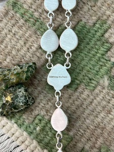 Collar de Turquesa Kingman de Magnesita de Caballo Salvaje Hecho a Mano, Plata de Ley, Joyería Boho del Suroeste, Regalo para Ella - Product Image 2