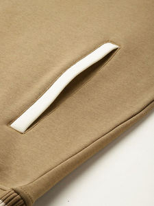 Blouson universitaire homme surdimensionné, durable, style personnalisé, fermeture boutonnée, couleur kaki, pour adultes, vente chaude, OEM ODM - Product Image 5