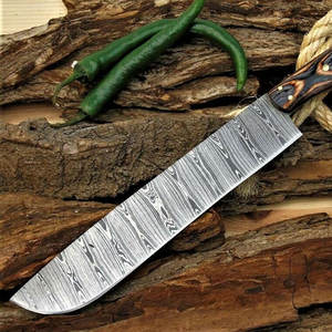 Couteau de chef en acier Damas, outil de cuisine professionnel, manche ergonomique, forgé à la main, passe au lave-vaisselle, pour couper et trancher - Product Image 2