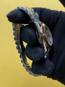 BOJ Plain R.O.L.E.X.58 36mm Fashionable Two Tone Stainless Steel Mechanical Automatic Analog Wrist <b>Watch</b> At Low Price Hot Sale - Product Image 2