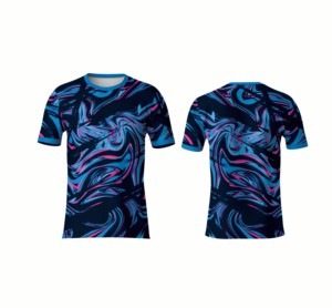 Fashion Sublimation Round Neck Short Sleeve T-<b>Shirt</b> <b>100</b>% <b>Polyester</b> Jersey 180 Grams Comfortable Everyday Streetwear - Product Image 1