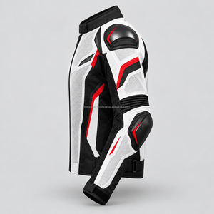 Chaqueta de motociclista de malla premium con paneles transpirables, ligera, cómoda y de diseño deportivo para motociclistas. - Product Image 4