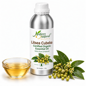 Huile Essentielle de Litsea Cubeba Biologique Certifiée, Huile de Fruit pour la Parfumerie Naturelle, les Cosmétiques, la Fabrication de Savon et l'Exportation en Gros - Product Image 1