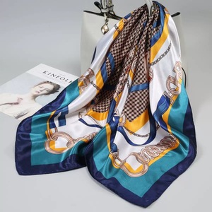 Kneka <b>Satin</b> Silk <b>Hijab</b> Scarves Solid Casual Multi-Functional Square All Seasons Muslim Women 80*180 - Product Image 6