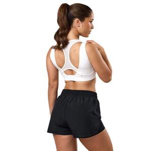 Sujetador Deportivo con Logotipo Personalizado, Cuello en V, Blanco, para Mujer, con Soporte Alto, Acolchado, para Gimnasio, Fitness, Top Corto, Ropa Deportiva al por Mayor - Product Image 2
