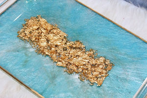 Plateau décoratif de luxe moderne en résine de qualité supérieure, fait main, pour la maison, la salle à manger et les tables basses Tradebyd - Product Image 5