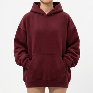 Vente en gros de sweats à capuche pour femmes en coton mélangé 320GSM, coupe décontractée, pour les marques de vêtements et les détaillants de vêtements décontractés - Product Image 1