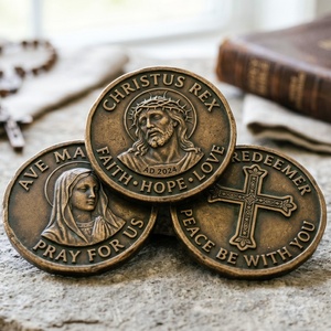 Pièces commémoratives en bronze finition antique personnalisées, Marktex - Product Image 1