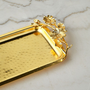 ถาดเก็บของทองเหลืองแท้ทำมือระดับพรีเมียม พร้อมหูจับเสริมความแข็งแรง ดีไซน์ทันสมัย ใช้กับเครื่องล้างจานได้ ทำความสะอาดง่าย เหมาะสำหรับงานรับรองระดับราชวงศ์ - Product Image 2