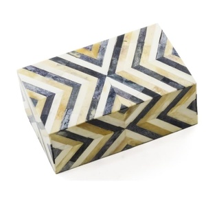 <b>Rectangular</b> Flower Pattern Eco-friendly Wood Home Decor Storage Accessory Jewellery Box - Product Image 5