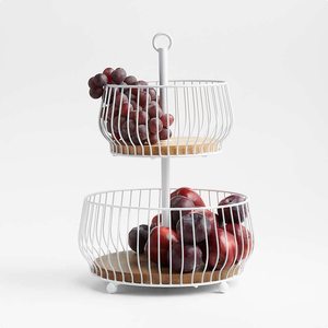 Decorative Metal Fruit <b>Basket</b> Wire Bowl for Fruit Storage <b>Kitchen</b> Counter Dining Table Centerpiece Home Decor - Product Image 2