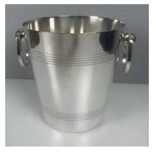 Seau à glace pour champagne et vin, qualité supérieure, best-seller, décoration de table, seau à vin en métal avec poignées durables - Product Image 2