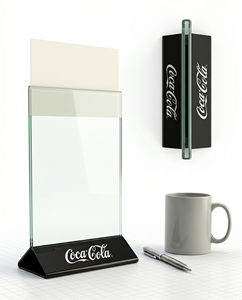 Best Eco-friendly Clear Acrylic Modern Countertop Menu Holder Silk Screen Logo Printing Size 4x6 Inches for Restaurants <b>Bars</b> - Product Image 2