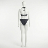 Ensemble de bikini à bretelles spaghetti imprimé par sublimation, maillot de bain deux pièces pour femmes, bikini personnalisé