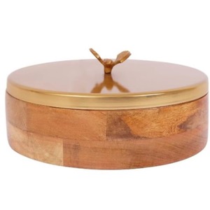 Golden Round Casserole Dish With Lid Polished Metal Modern Luxury Design Durable Zinc Alloy Handles For Gas And Induction - Product Image 2